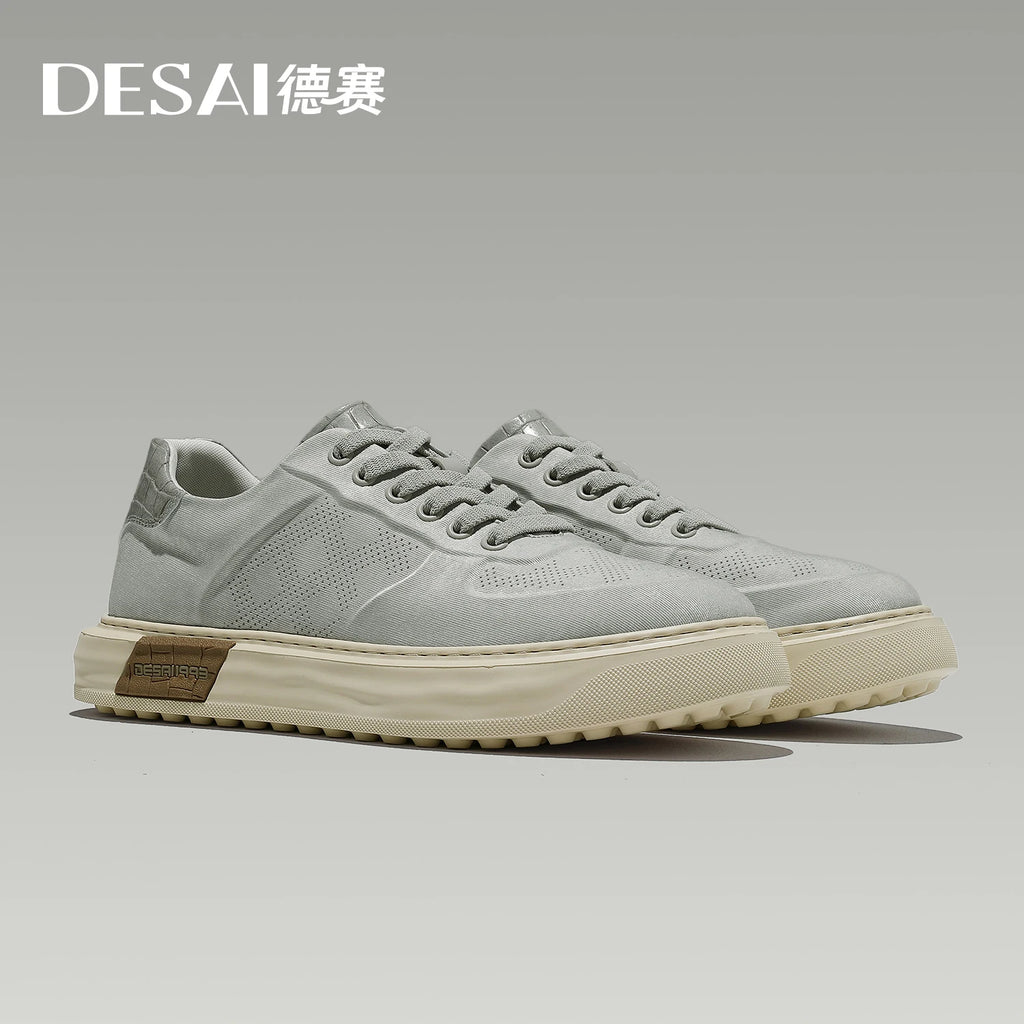 DESAI Summer breathable shoes height increase sports shoes light and soft sole leisure men's shoes