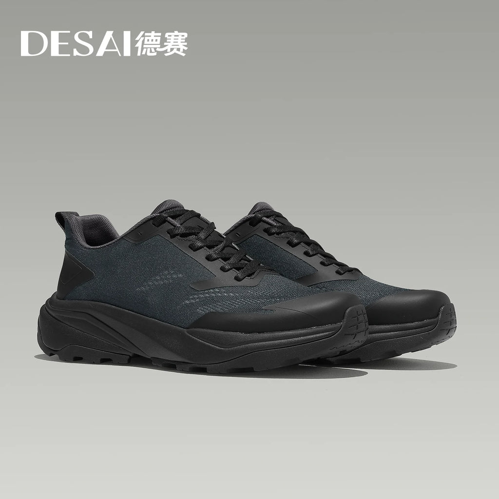DESAI Breathable and comfortable casual shoes for men; versatile low-top lightweight outdoor sports shoes.