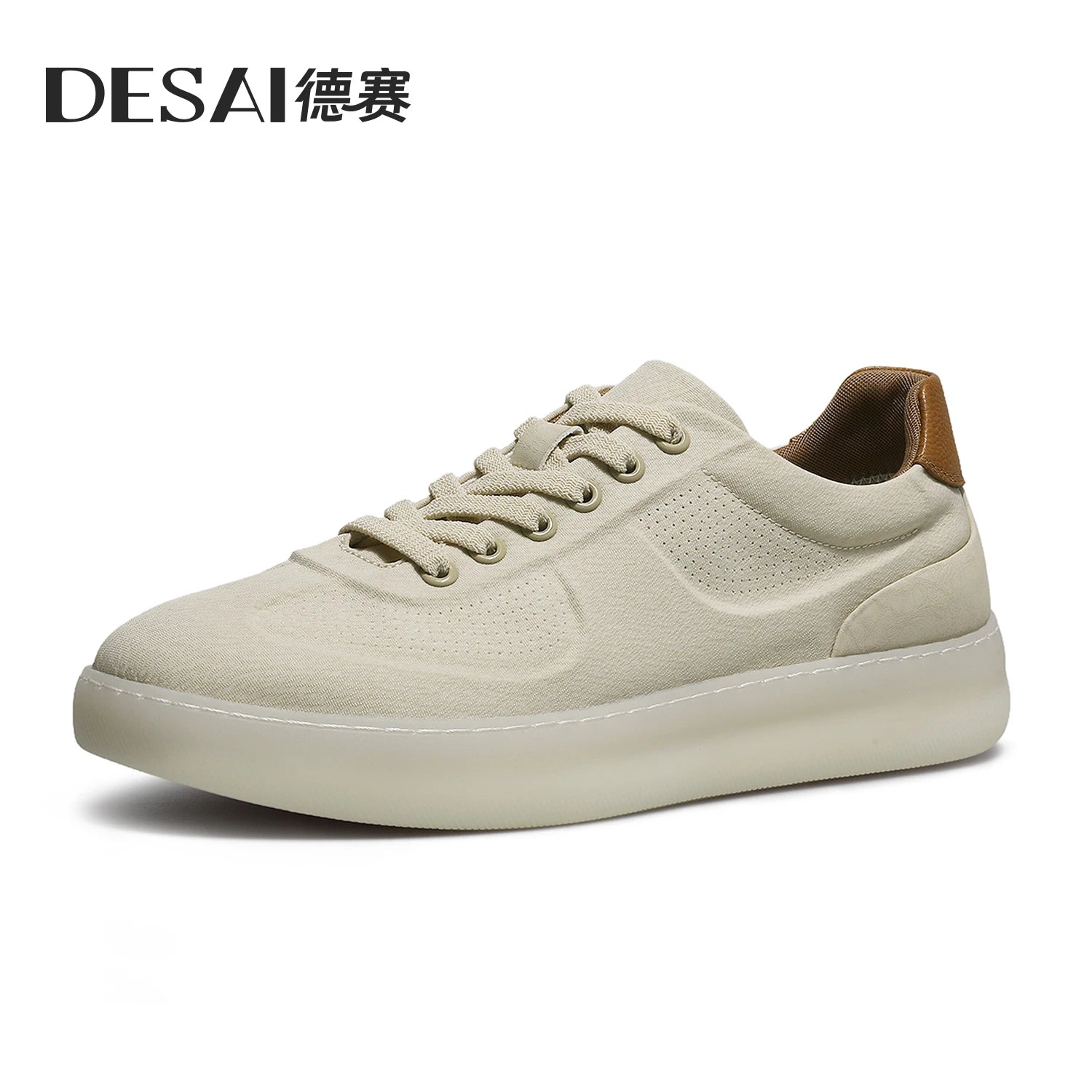 DESAI Thin and breathable casual canvas shoes with a soft sole; fashionable and lightweight sports shoes.