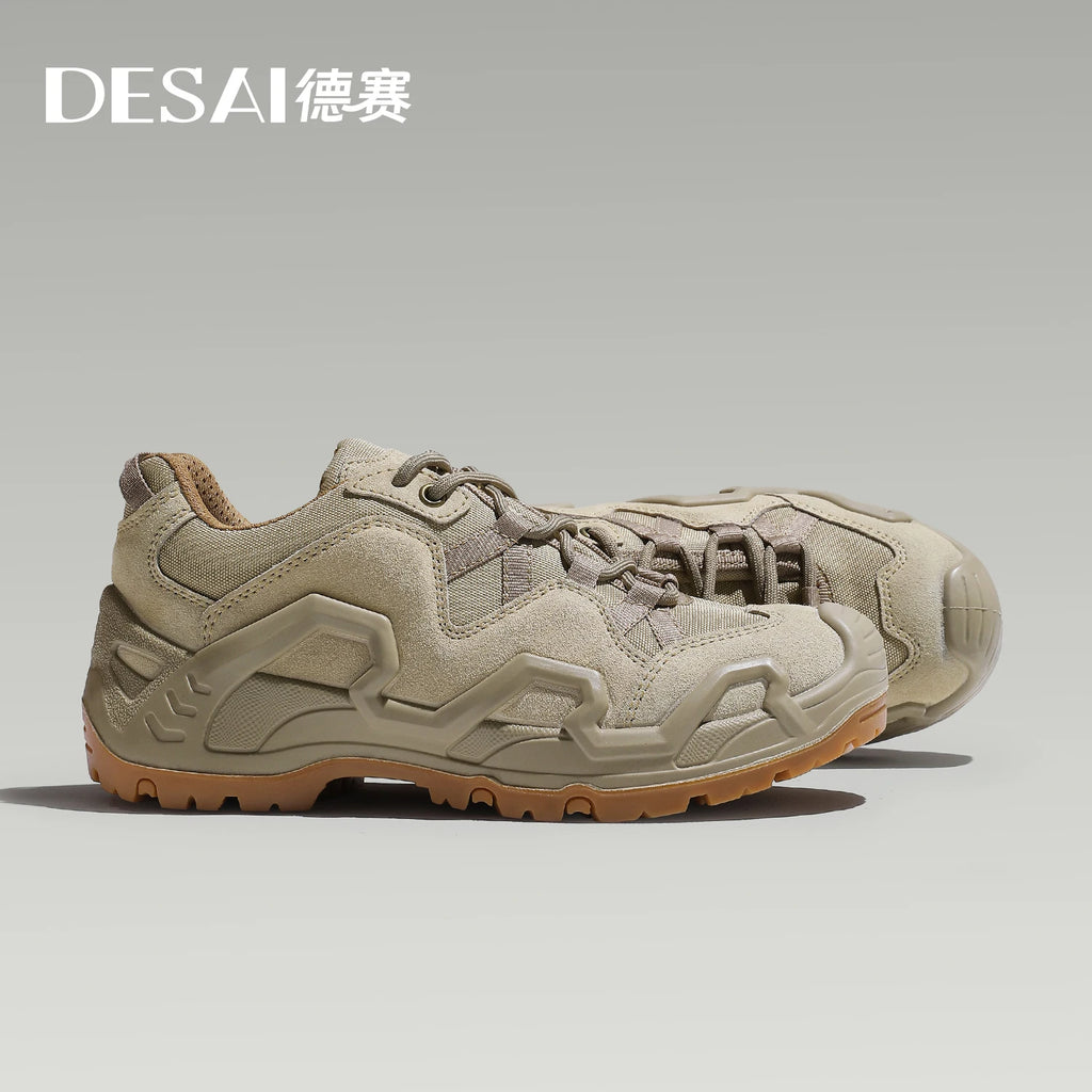 DESAI Hiking shoes with shock absorption anti-skid wear-resistant waterproof men's shoes for sports and outdoor activities