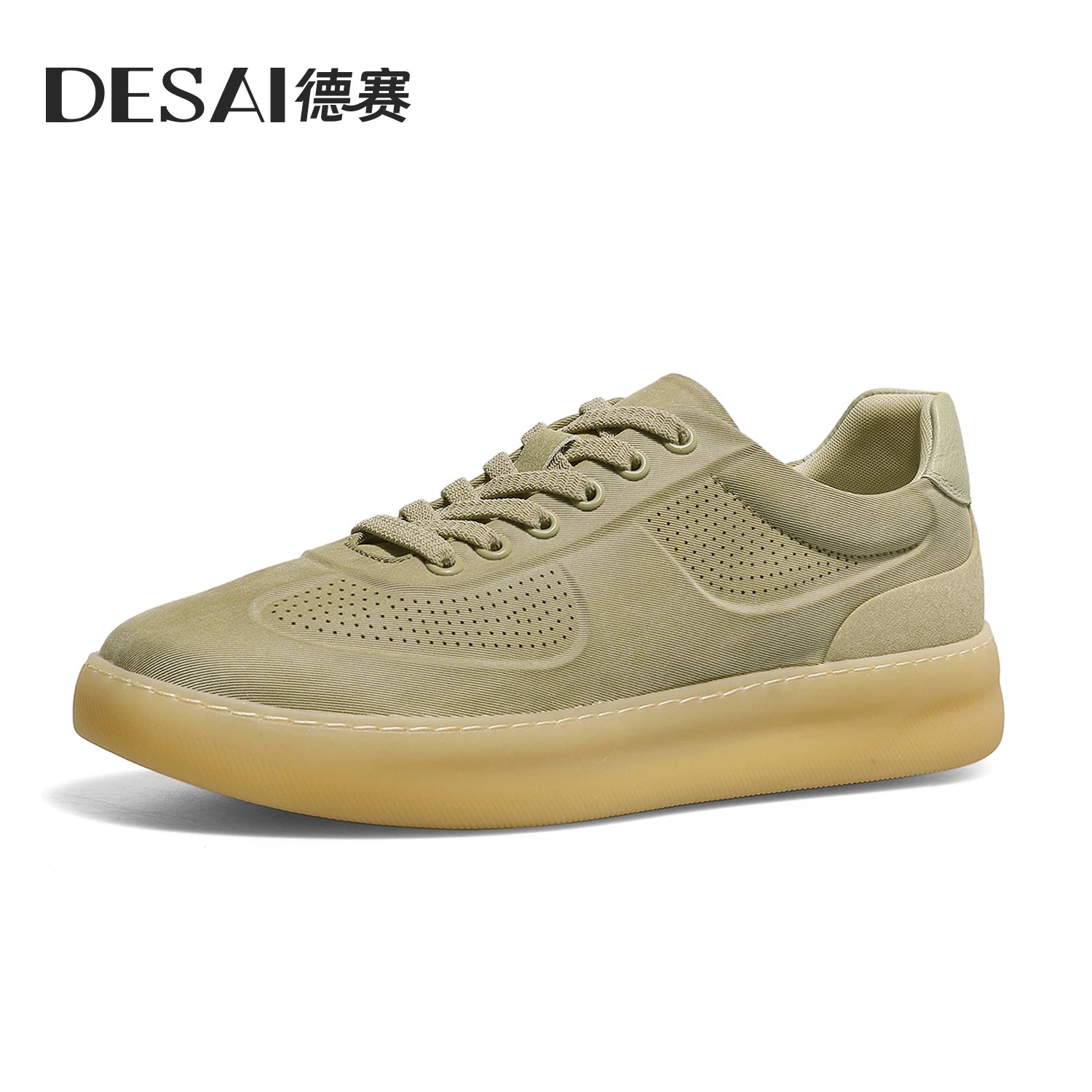 DESAI Thin and breathable casual canvas shoes with a soft sole; fashionable and lightweight sports shoes.