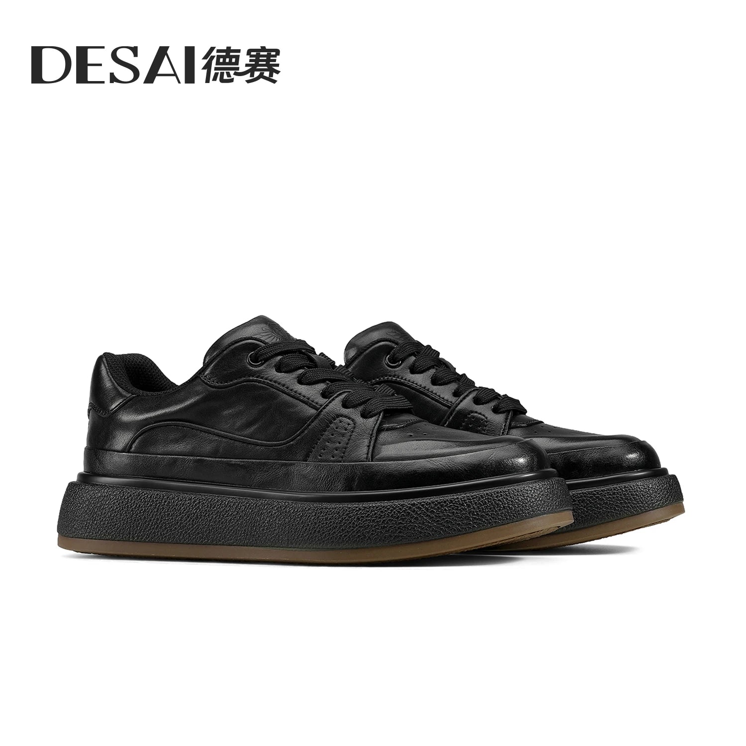 DESAI Genuine leather men's comfortable soft sole casual shoes breathable versatile sports men's shoes