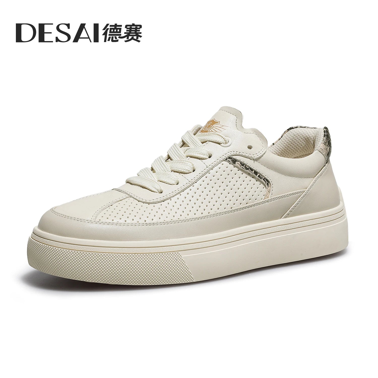 DESAI Leisure board fashion versatile perforated breathable anti-slip trend men's shoes