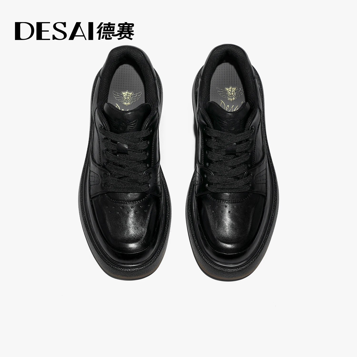 DESAI Genuine leather men's comfortable soft sole casual shoes breathable versatile sports men's shoes