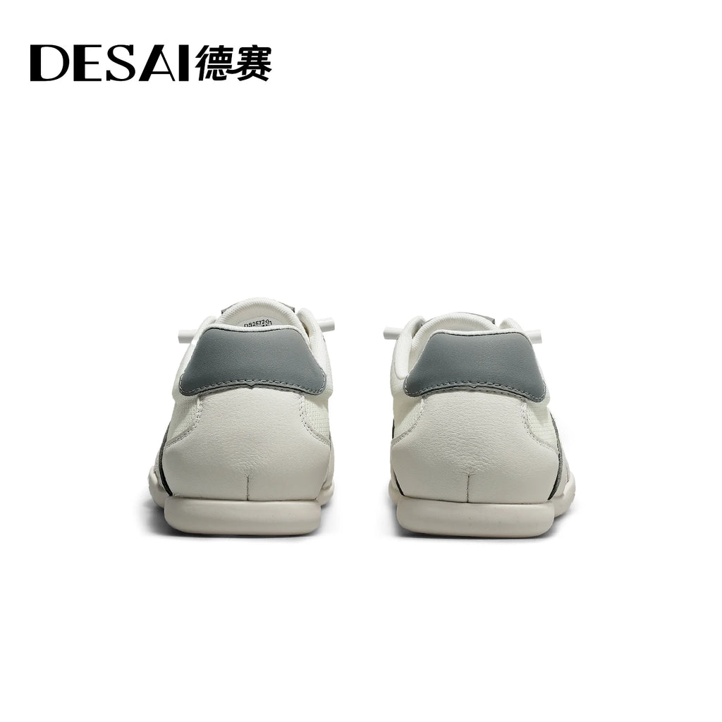 DESAI Men's casual shoes with breathable mesh surface and lightweight sole; versatile and comfortable with soft sole