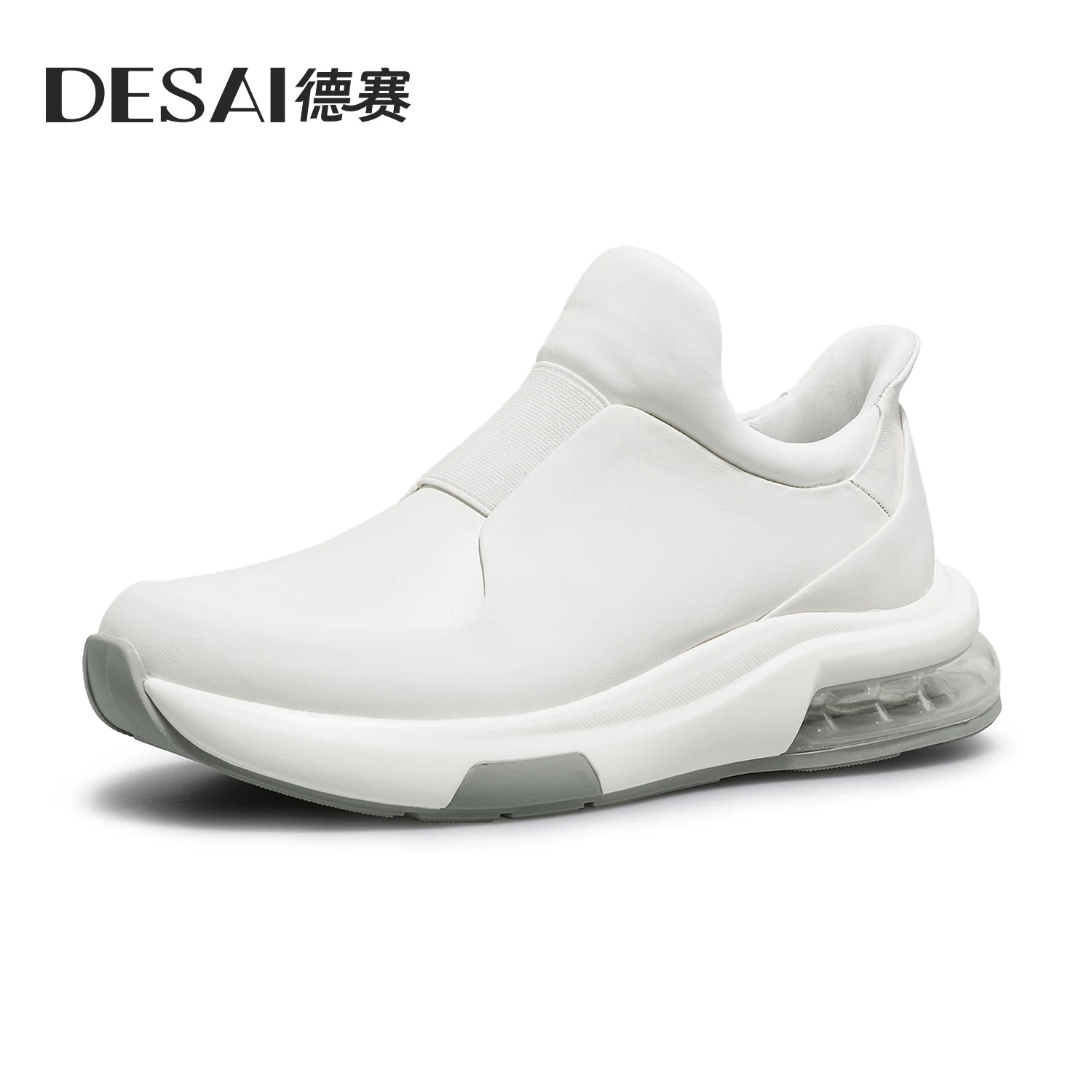 DESAI Slip-on soft sole casual shoes genuine leather sports shoes versatile commuting shoes for men