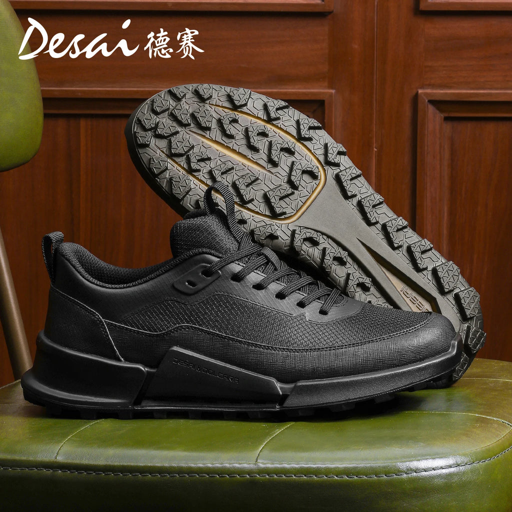 Desai casual shoes men's shoes increase wear resistance lightweight sports shoes men's mesh surface breathable lightweight