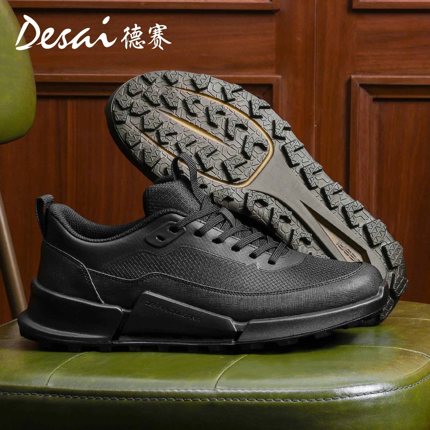 Desai casual shoes men's shoes increase wear resistance lightweight sports shoes men's mesh surface breathable lightweight