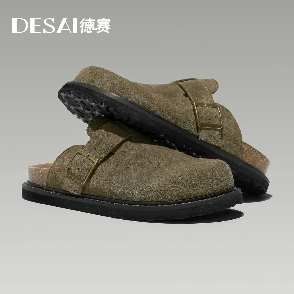 DESAI Summer retro Birkies breathable versatile flat casual shoes for men