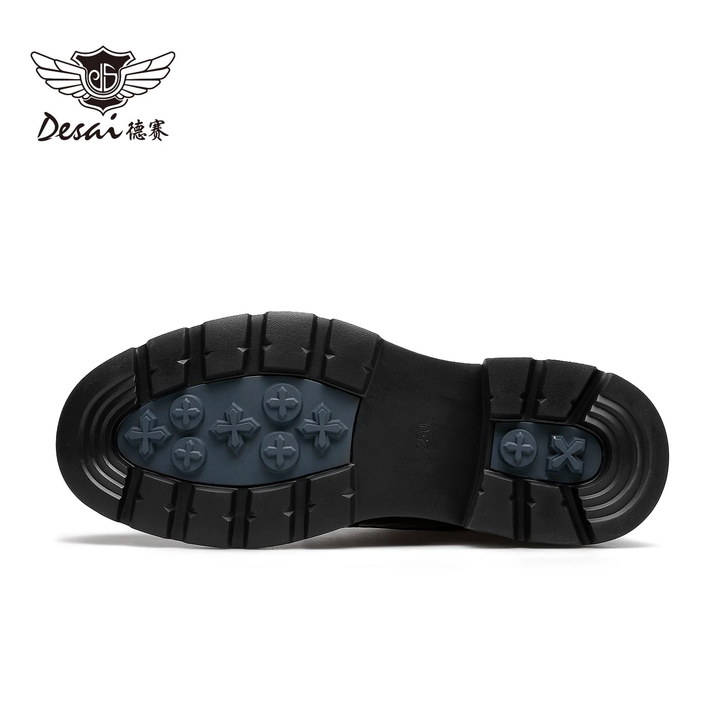 DESAI Leisure genuine leather round toe derby shoes for men British style vintage casual shoes